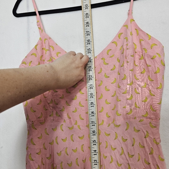 Zara Pink Banana Geometric Print Sleeveless Romper Large - Picture 6 of 12